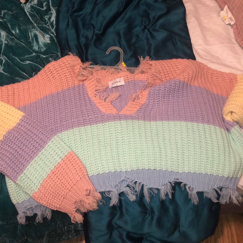 Striped Knit Sweater